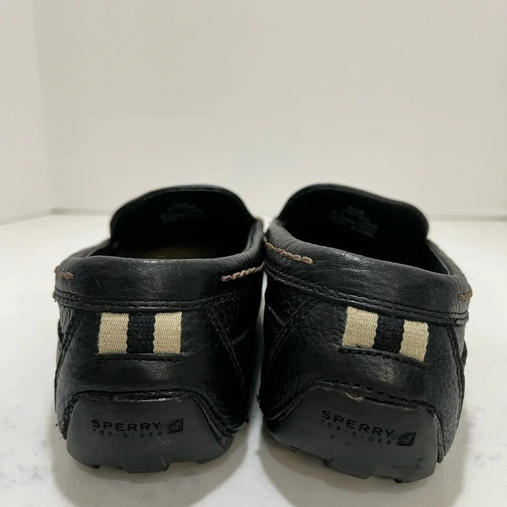 Sperry Men's Black Pebbled Loafers